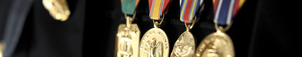 picture of medals from service