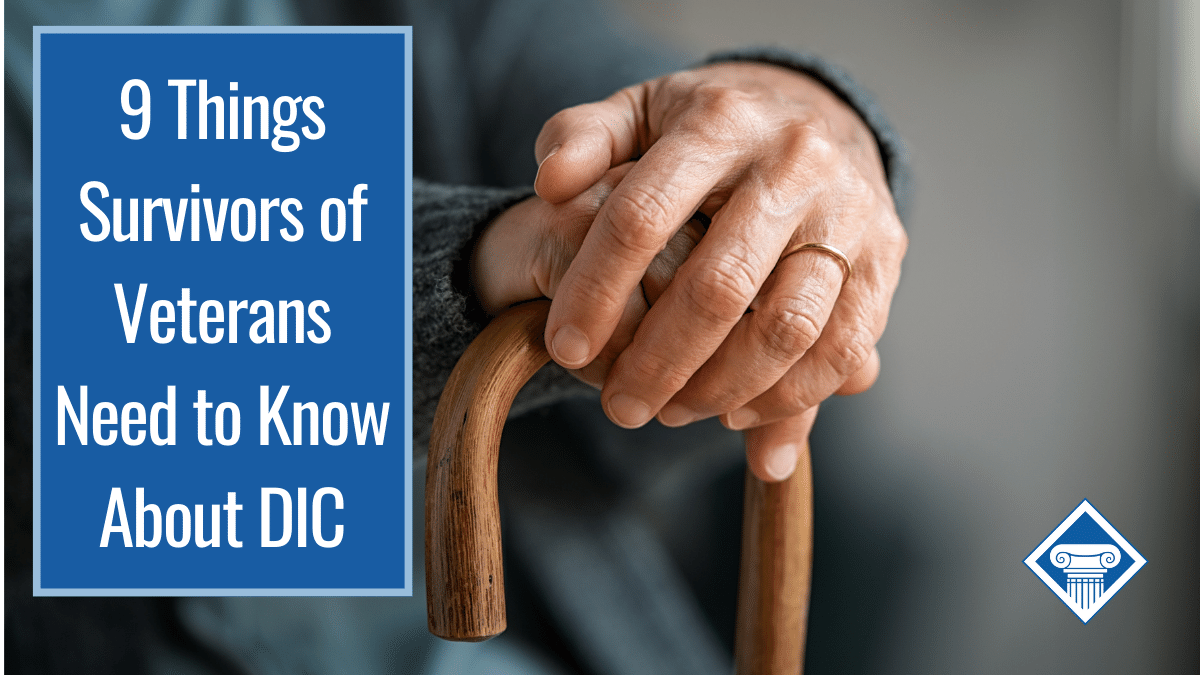9 things survivors of veterans need to know about DIC
