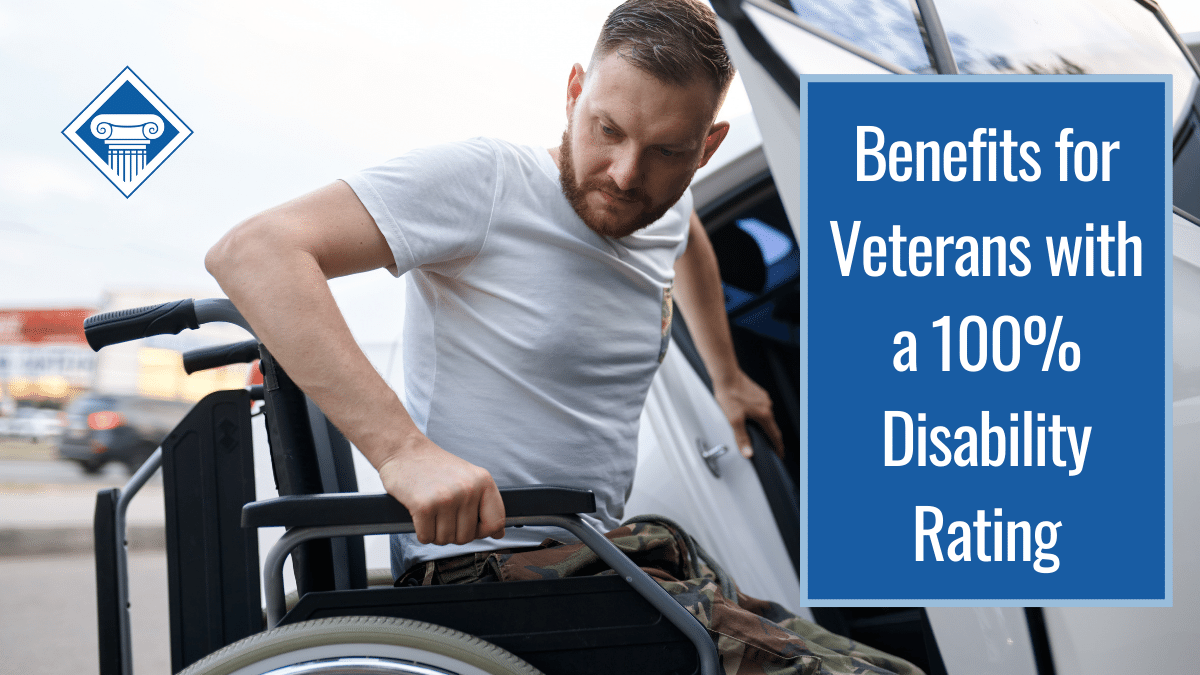 Benefits for veterans with a 100% disability rating