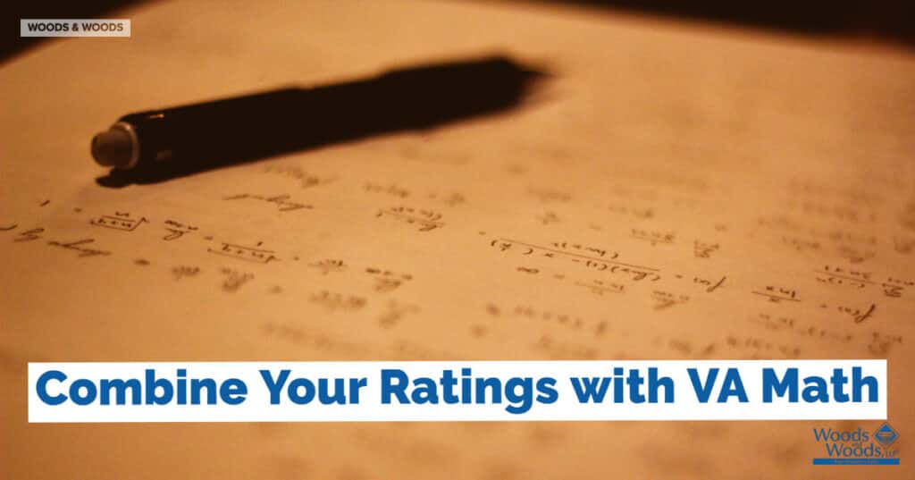 Doing va math using the va combined ratings table for va disability