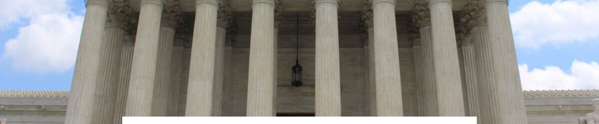 Picture of a Supreme Court building and our title: Need a VA Higher Level Review in front of it in blue letters.
