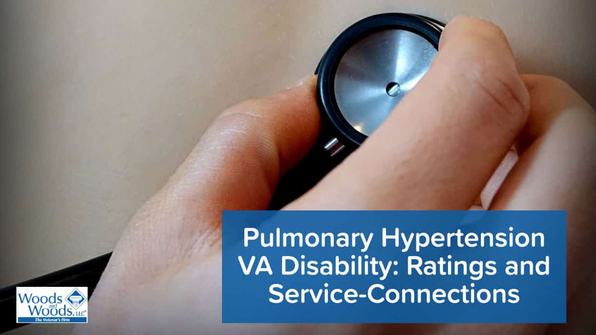 Pulmonary hypertension va disability ratings and service connections