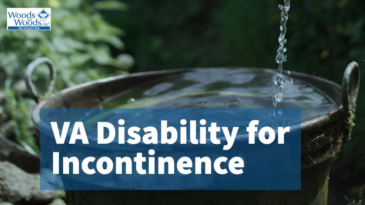 The Types of Urinary Incontinence That Make the VA Pay